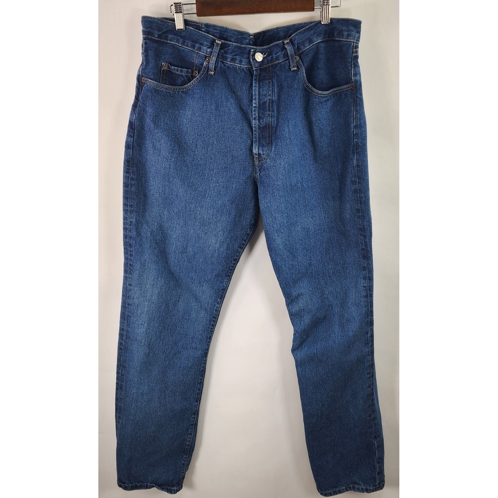 Big Star Jeans Straight Jeans Men's 38W x 34L Button Fly Dark Wash